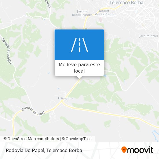 Rodovia Do Papel mapa