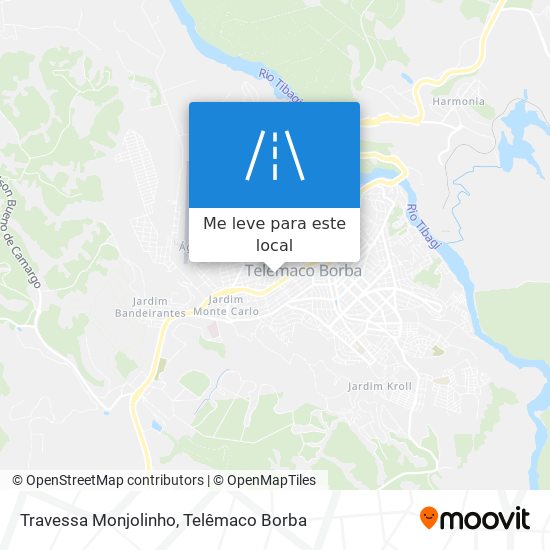 Travessa Monjolinho mapa