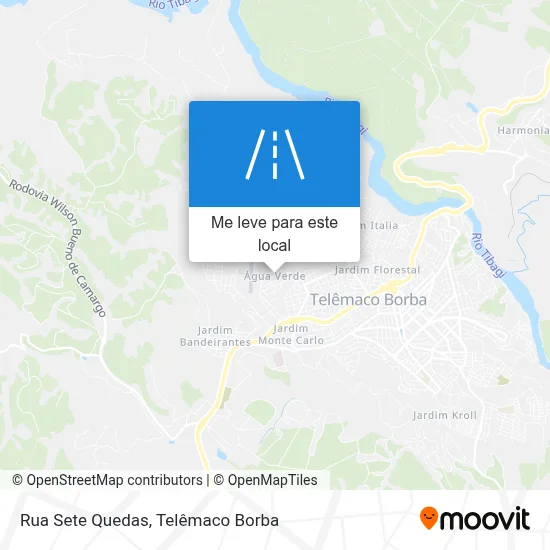 Rua Sete Quedas mapa