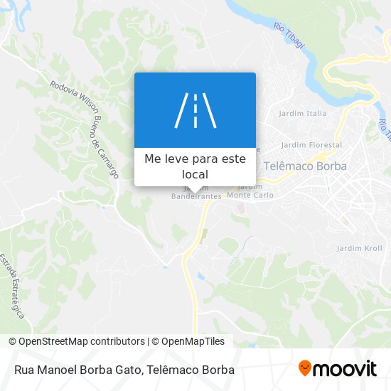 Rua Manoel Borba Gato mapa