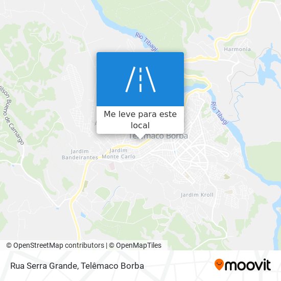 Rua Serra Grande mapa