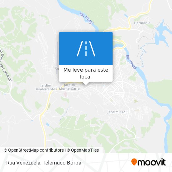 Rua Venezuela mapa