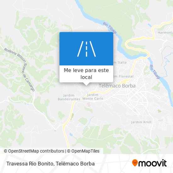 Travessa Rio Bonito mapa