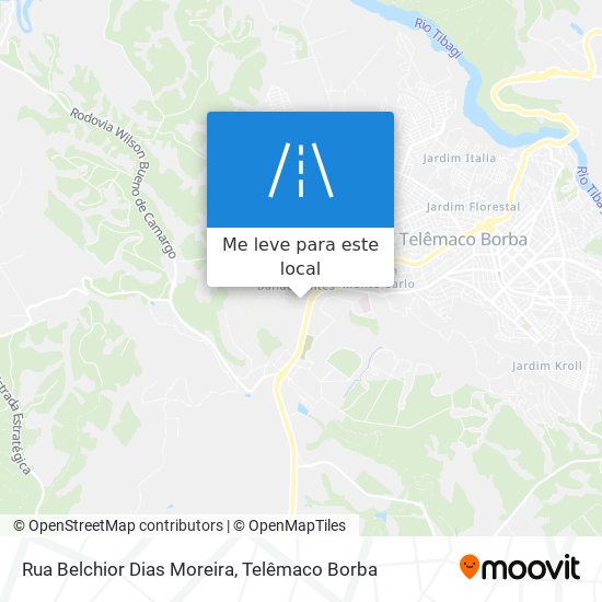 Rua Belchior Dias Moreira mapa