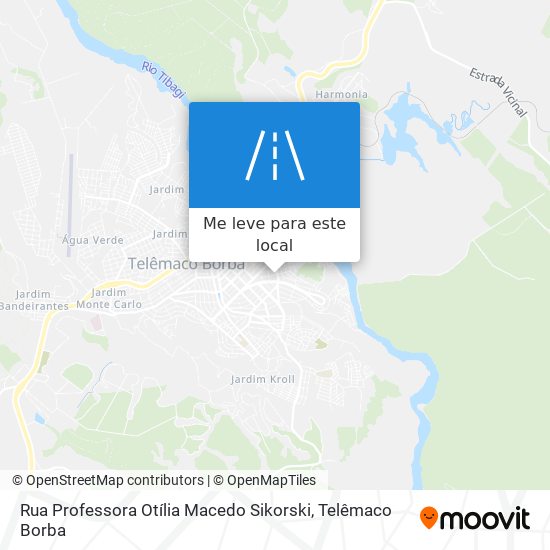 Rua Professora Otília Macedo Sikorski mapa