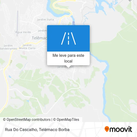 Rua Do Cascalho mapa
