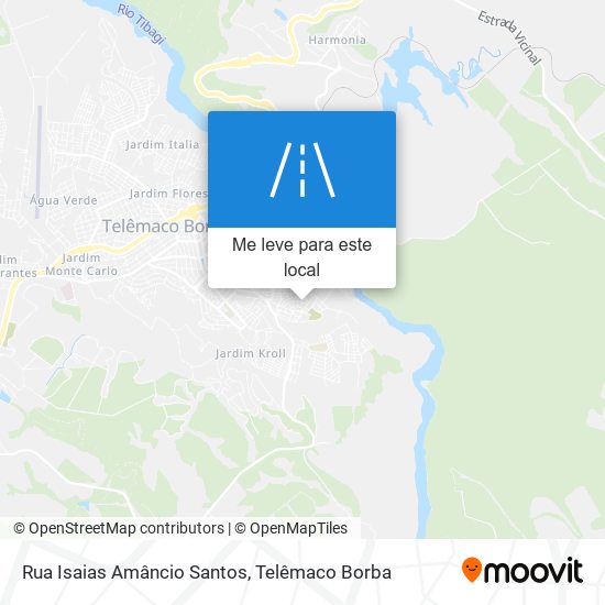 Rua Isaias Amâncio Santos mapa