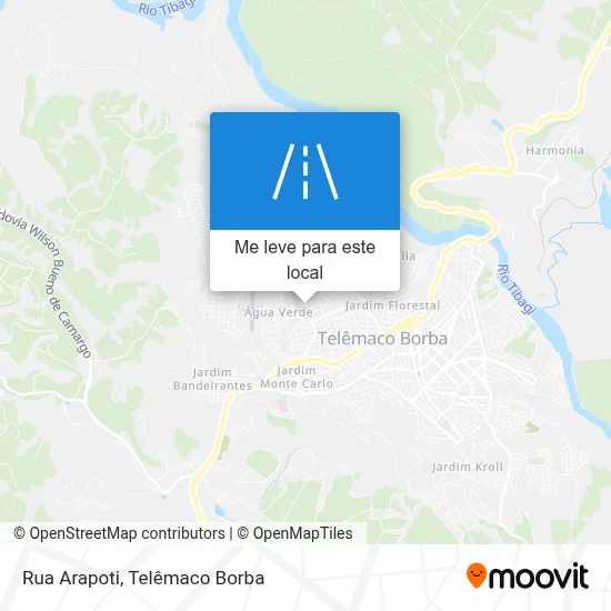 Rua Arapoti mapa