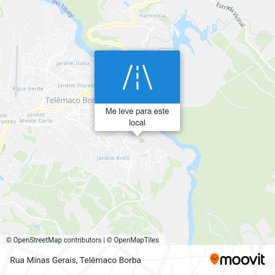 Rua Minas Gerais mapa