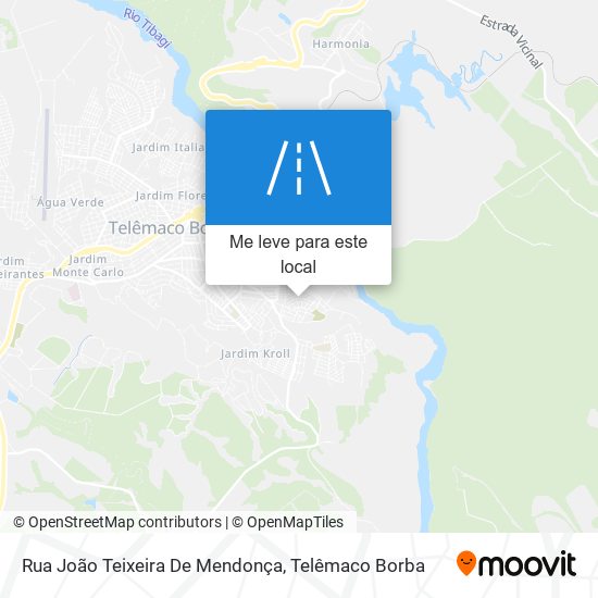 Rua João Teixeira De Mendonça mapa