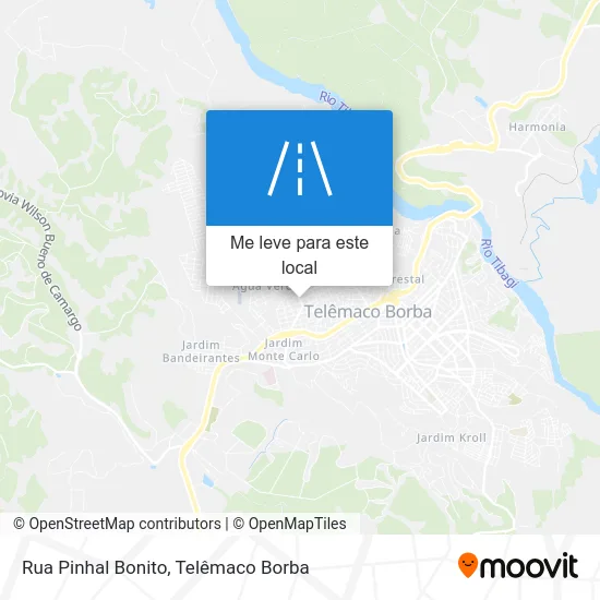 Rua Pinhal Bonito mapa
