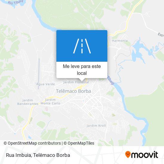 Rua Imbuia mapa