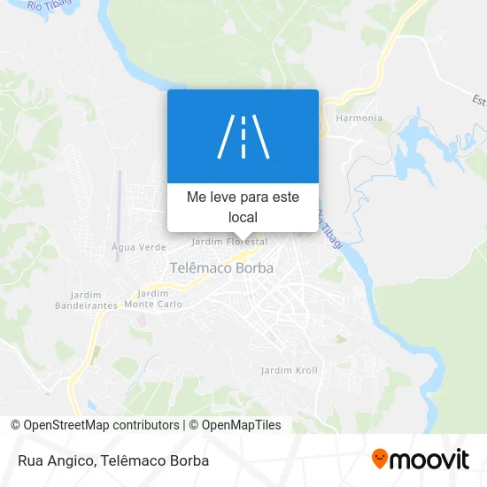 Rua Angico mapa