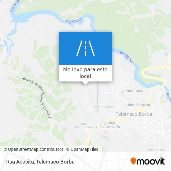 Rua Acesita mapa