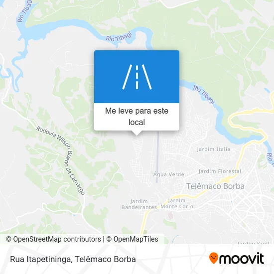 Rua Itapetininga mapa