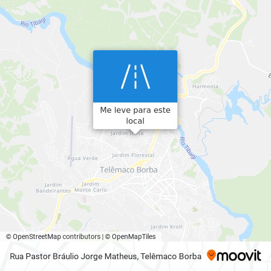 Rua Pastor Bráulio Jorge Matheus mapa