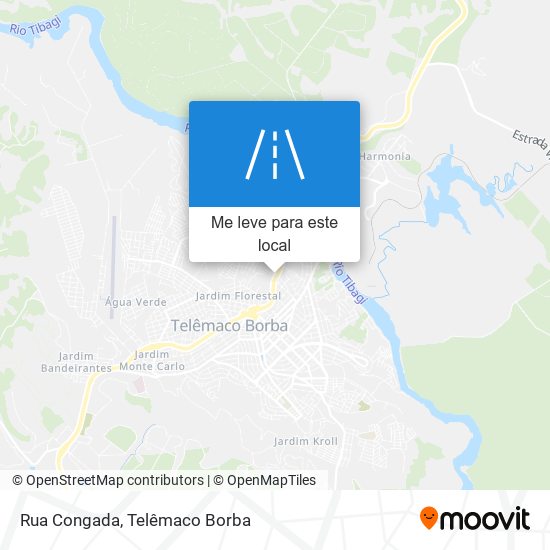 Rua Congada mapa