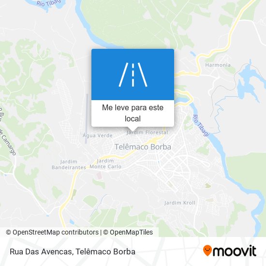 Rua Das Avencas mapa