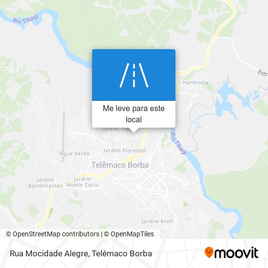 Rua Mocidade Alegre mapa