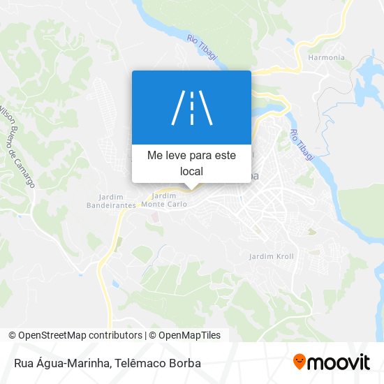 Rua Água-Marinha mapa