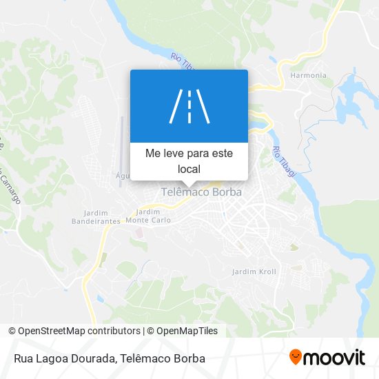 Rua Lagoa Dourada mapa