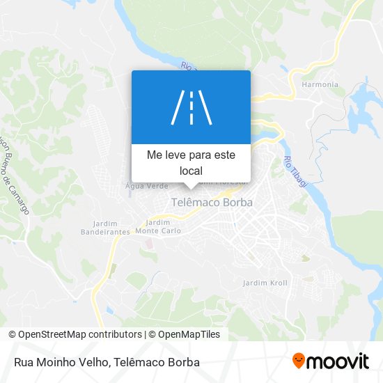 Rua Moinho Velho mapa