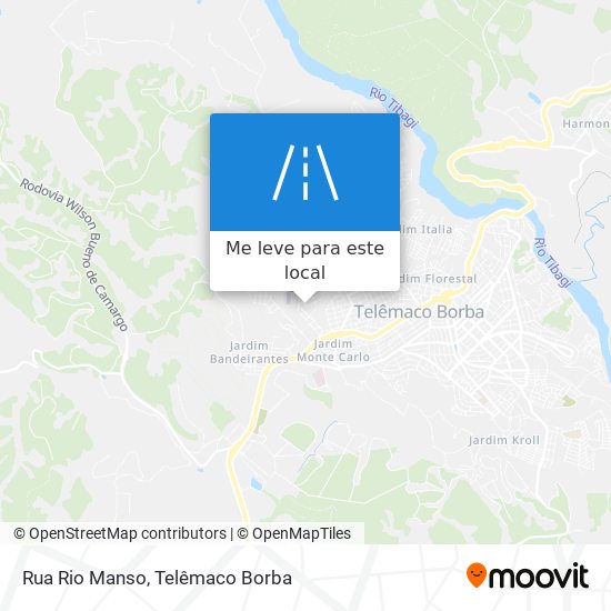 Rua Rio Manso mapa