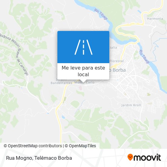 Rua Mogno mapa