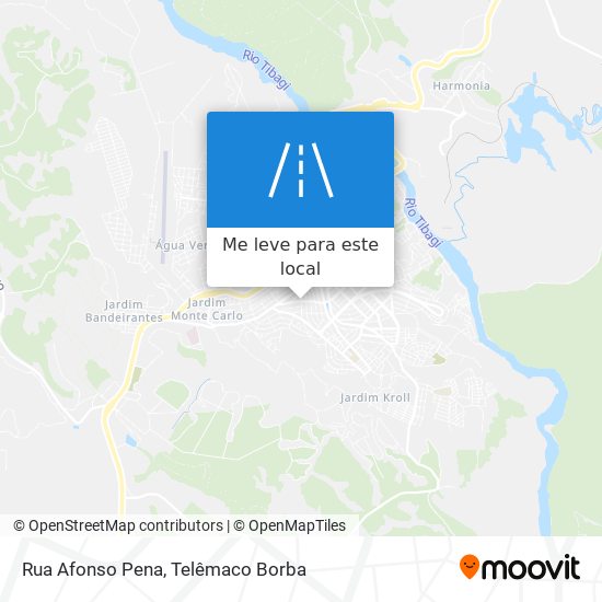 Rua Afonso Pena mapa