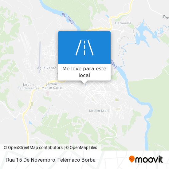 Rua 15 De Novembro mapa