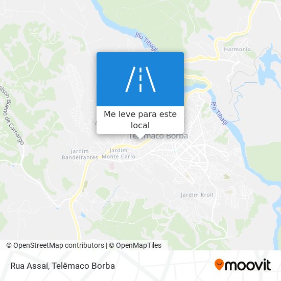 Rua Assaí mapa