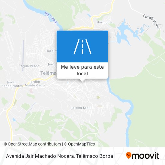 Avenida Jair Machado Nocera mapa