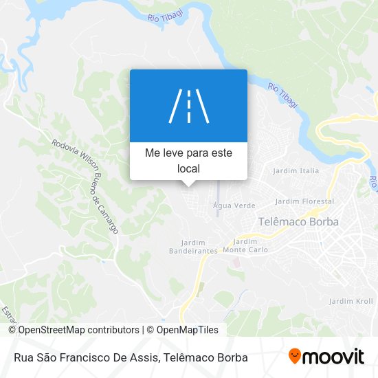 Rua São Francisco De Assis mapa