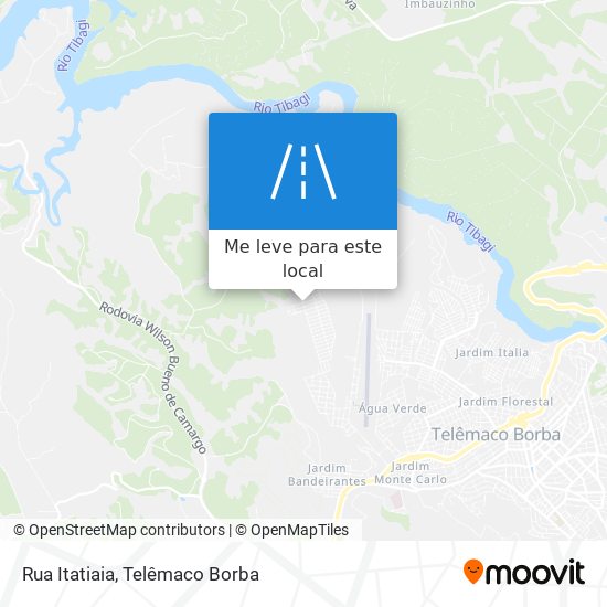 Rua Itatiaia mapa