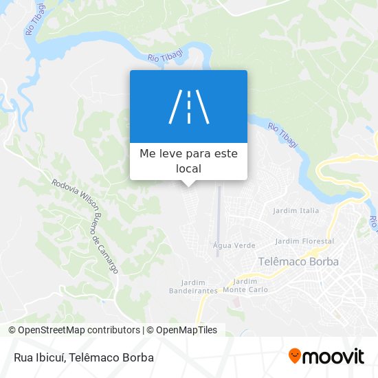 Rua Ibicuí mapa