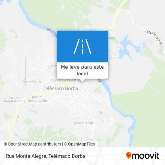 Rua Monte Alegre mapa