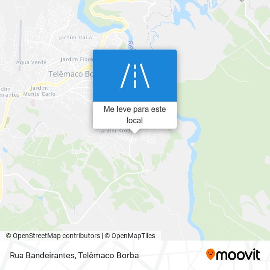 Rua Bandeirantes mapa