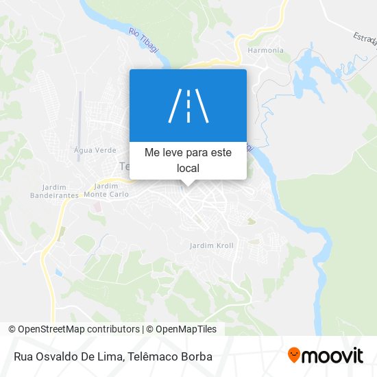 Rua Osvaldo De Lima mapa