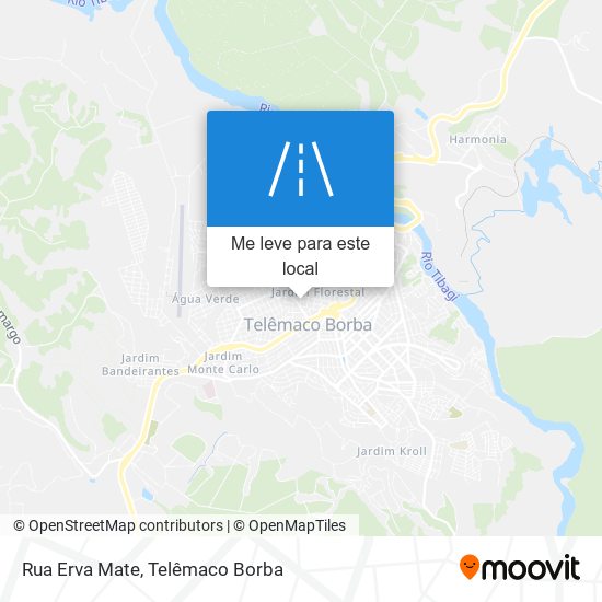 Rua Erva Mate mapa