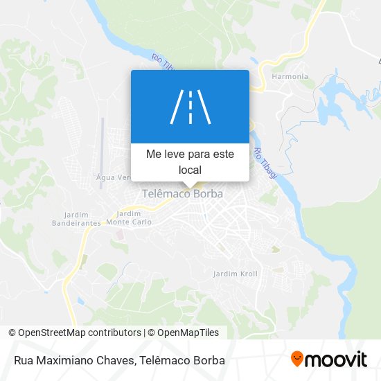 Rua Maximiano Chaves mapa