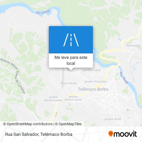 Rua San Salvador mapa