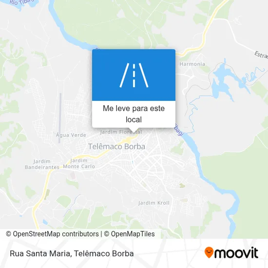 Rua Santa Maria mapa