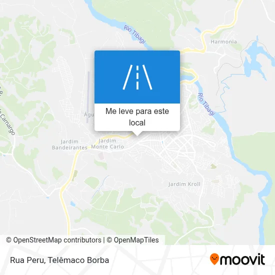 Rua Peru mapa