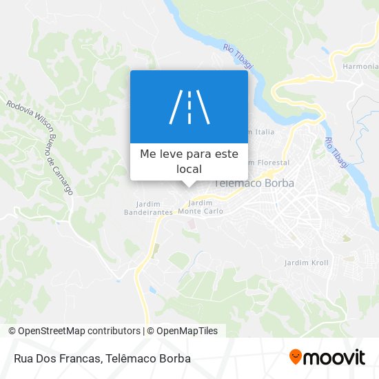 Rua Dos Francas mapa