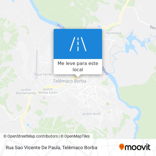 Rua Sao Vicente De Paula mapa