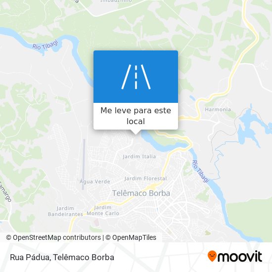 Rua Pádua mapa