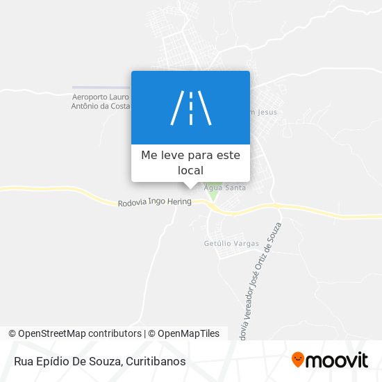 Rua Epídio De Souza mapa