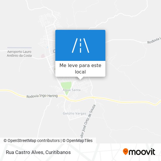 Rua Castro Alves mapa