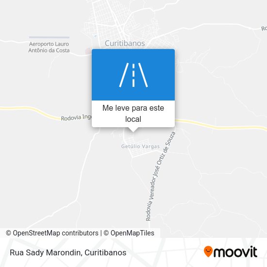 Rua Sady Marondin mapa