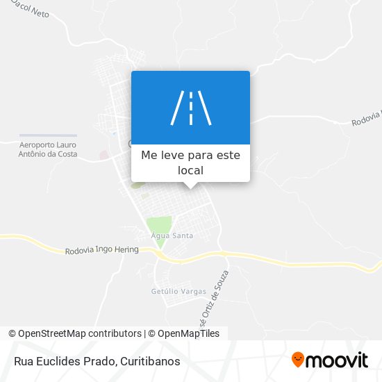 Rua Euclides Prado mapa